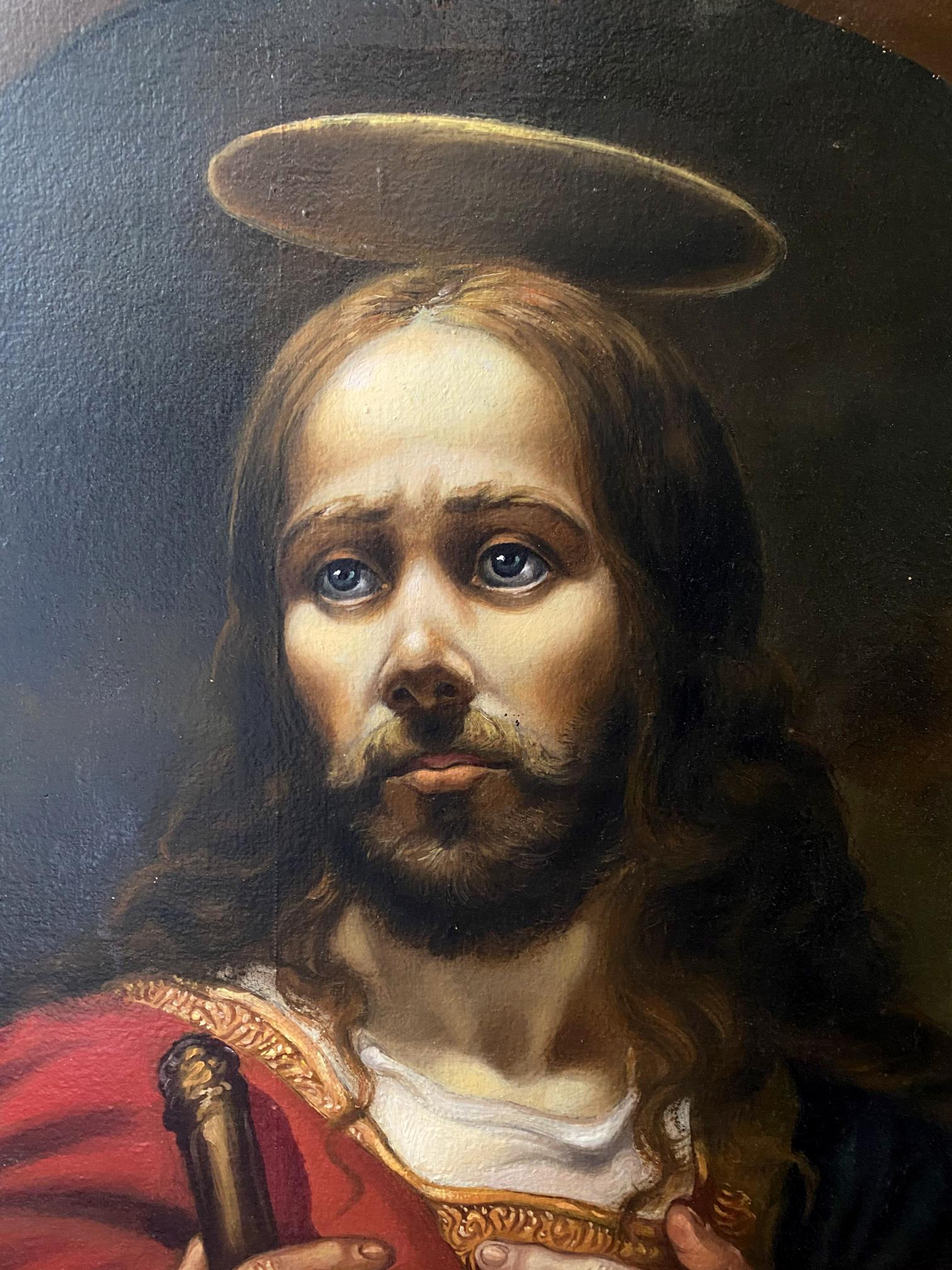 oil portrait painting Jesus Christ