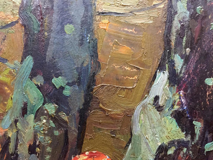 Oil painting Mushroom glade Moses Faybovich Gantman