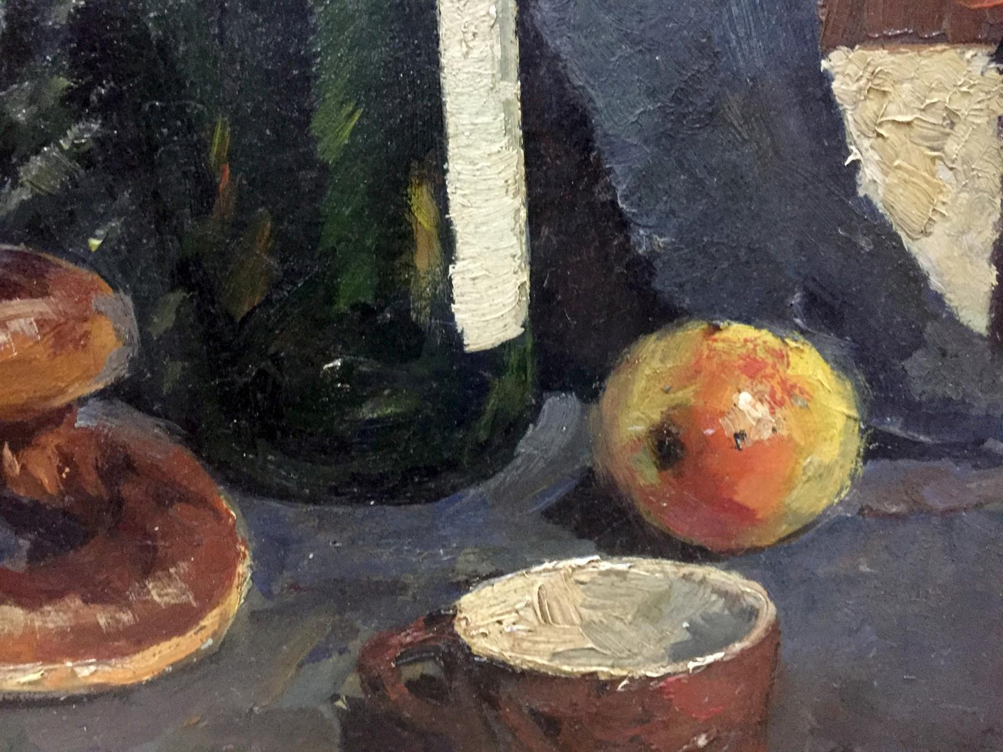 Oil painting Still life with bagels Khorov Alexander