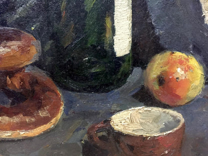 Oil painting Still life with bagels Khorov Alexander