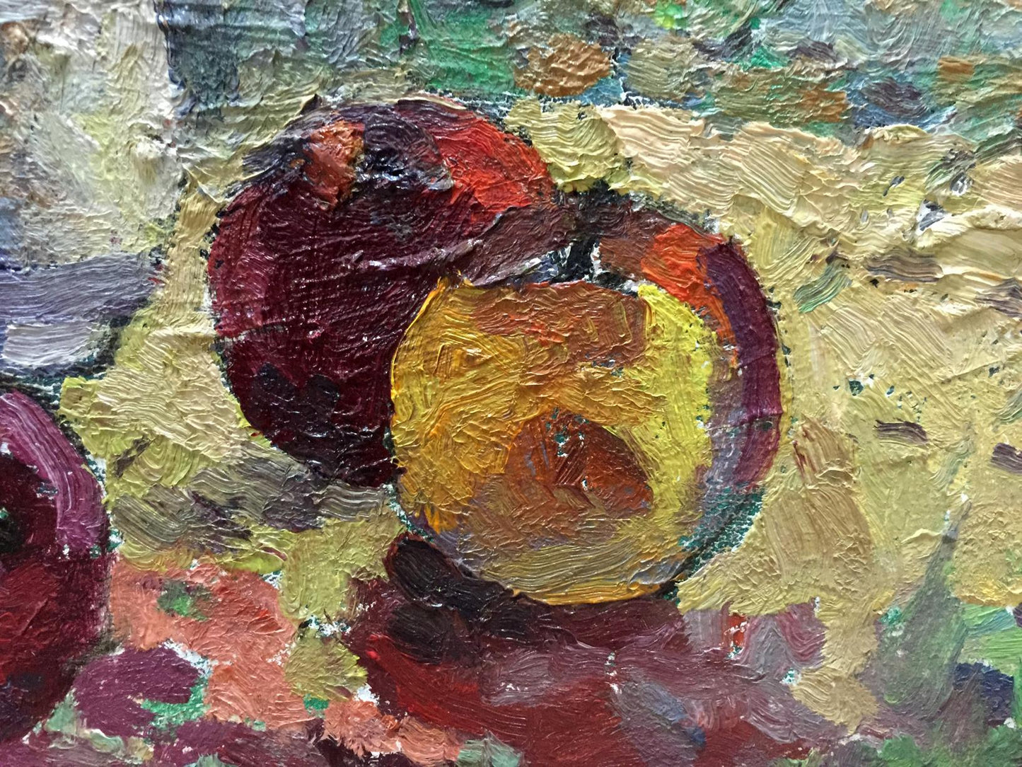 Oil painting Fruit on the table Bezugly Danilo Ivanovich