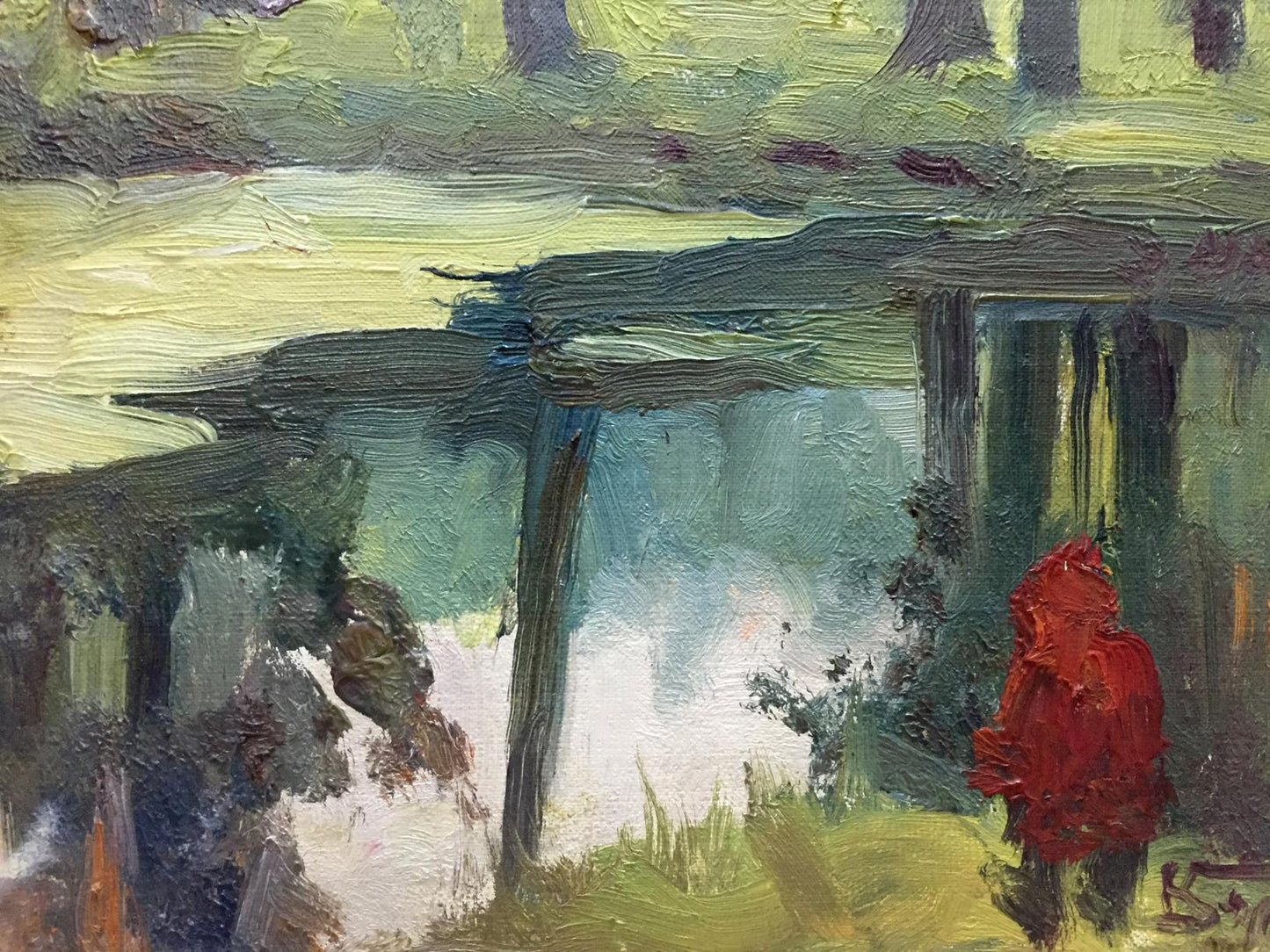 Oil painting Pond Fedir Zotykovych Konovalyuk