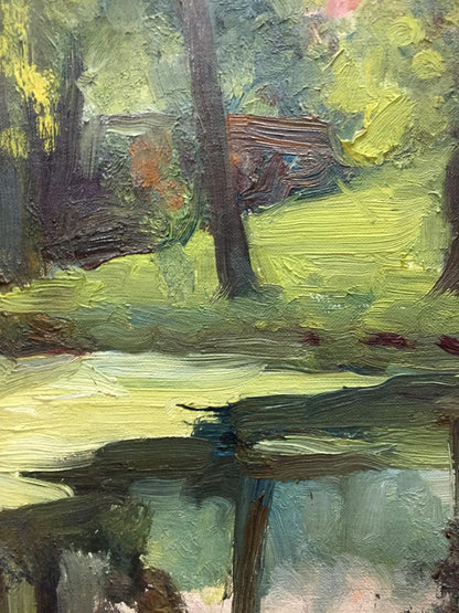Oil painting Pond Fedir Zotykovych Konovalyuk