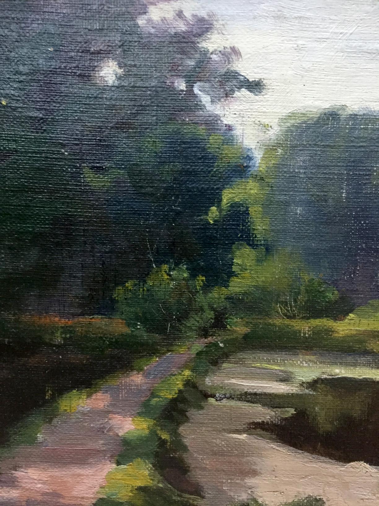 Oil painting Road to the forest