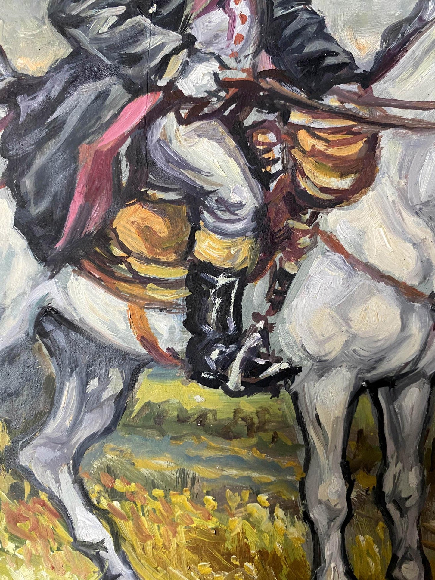 oil horses painting