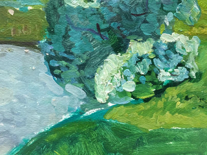The Peaceful Pond: Victor Kirillovich Gaiduk's Oil Painting