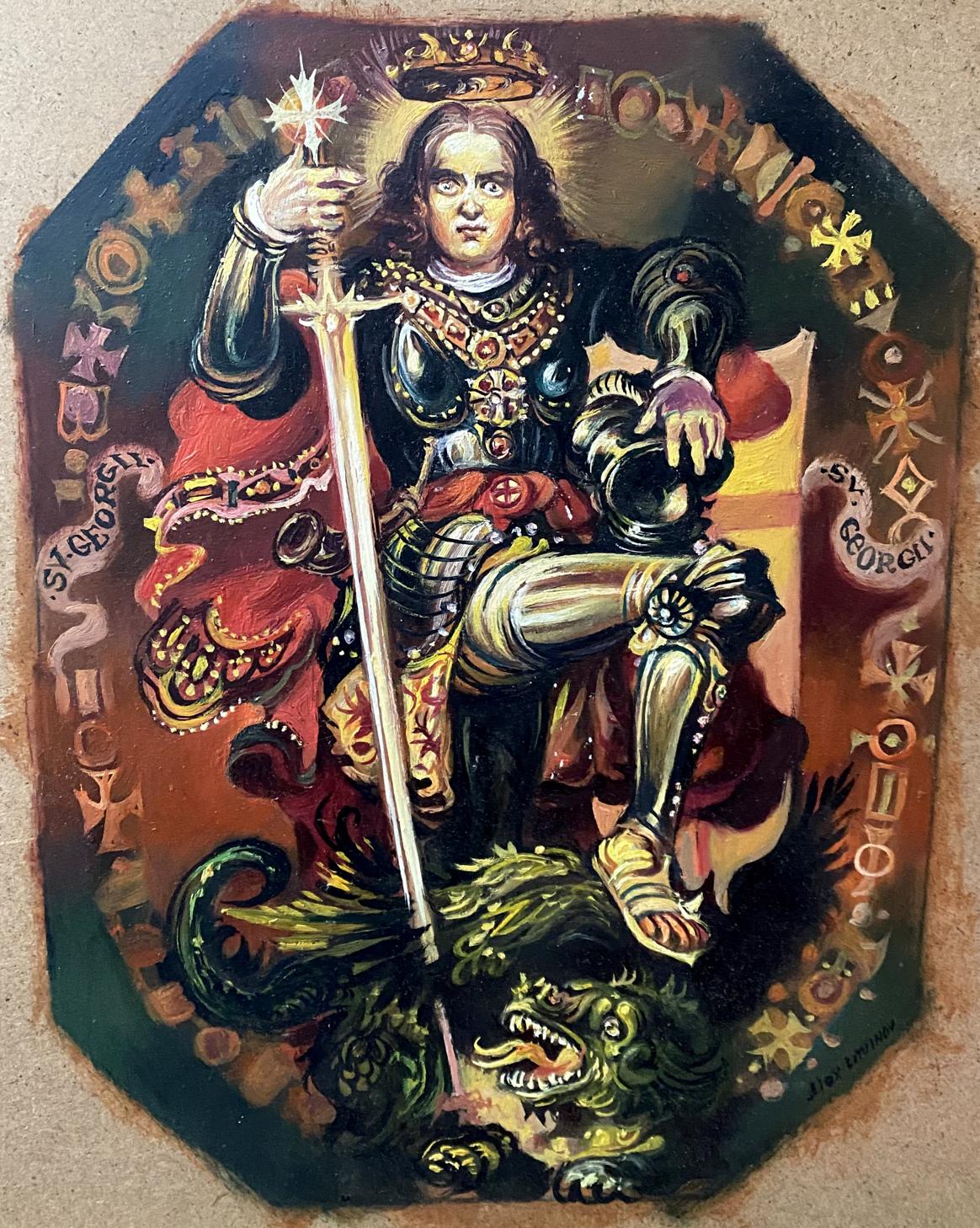 Oil painting George the Victorious buy
