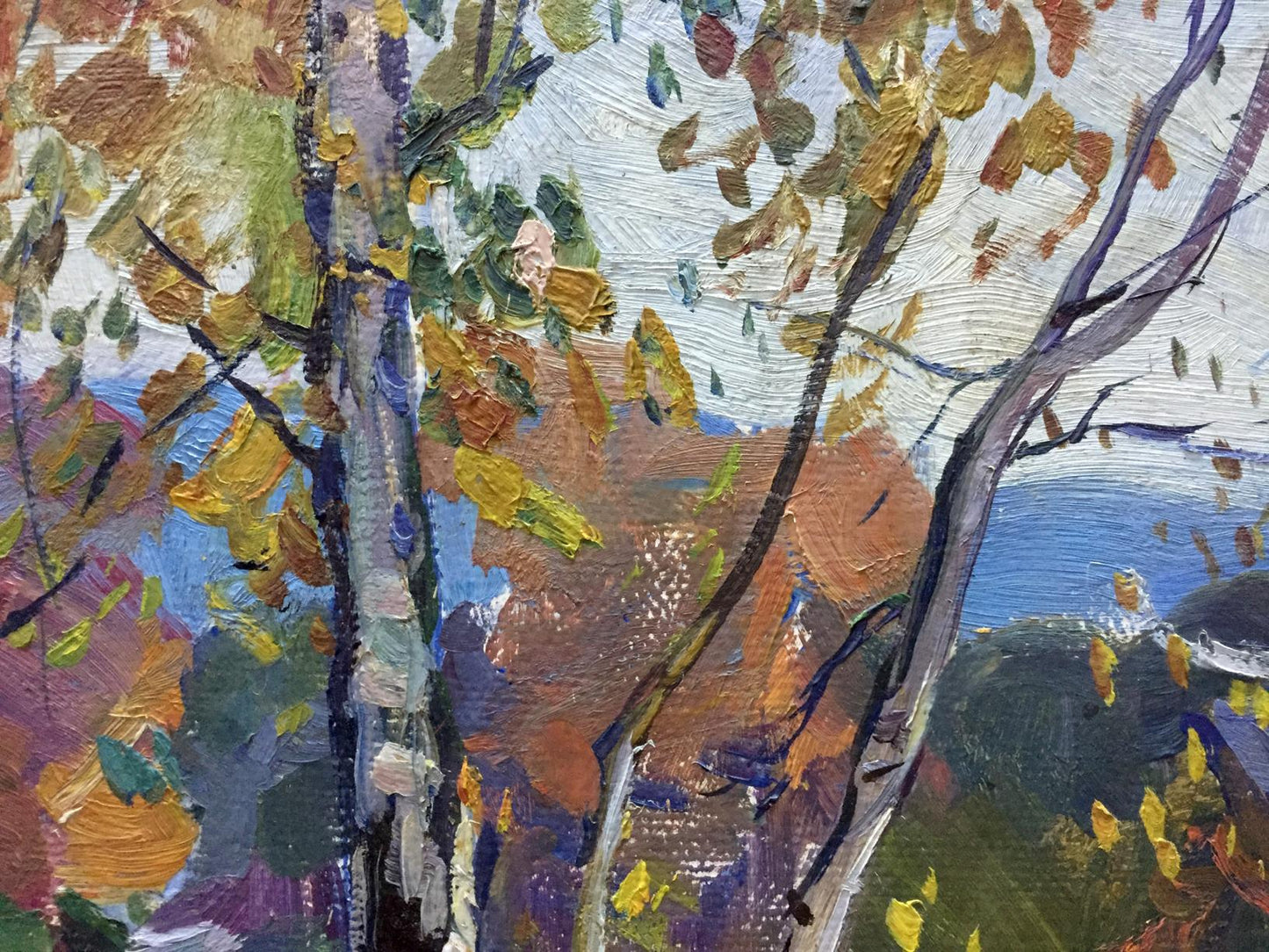 Oil painting Autumn Moses Gantman