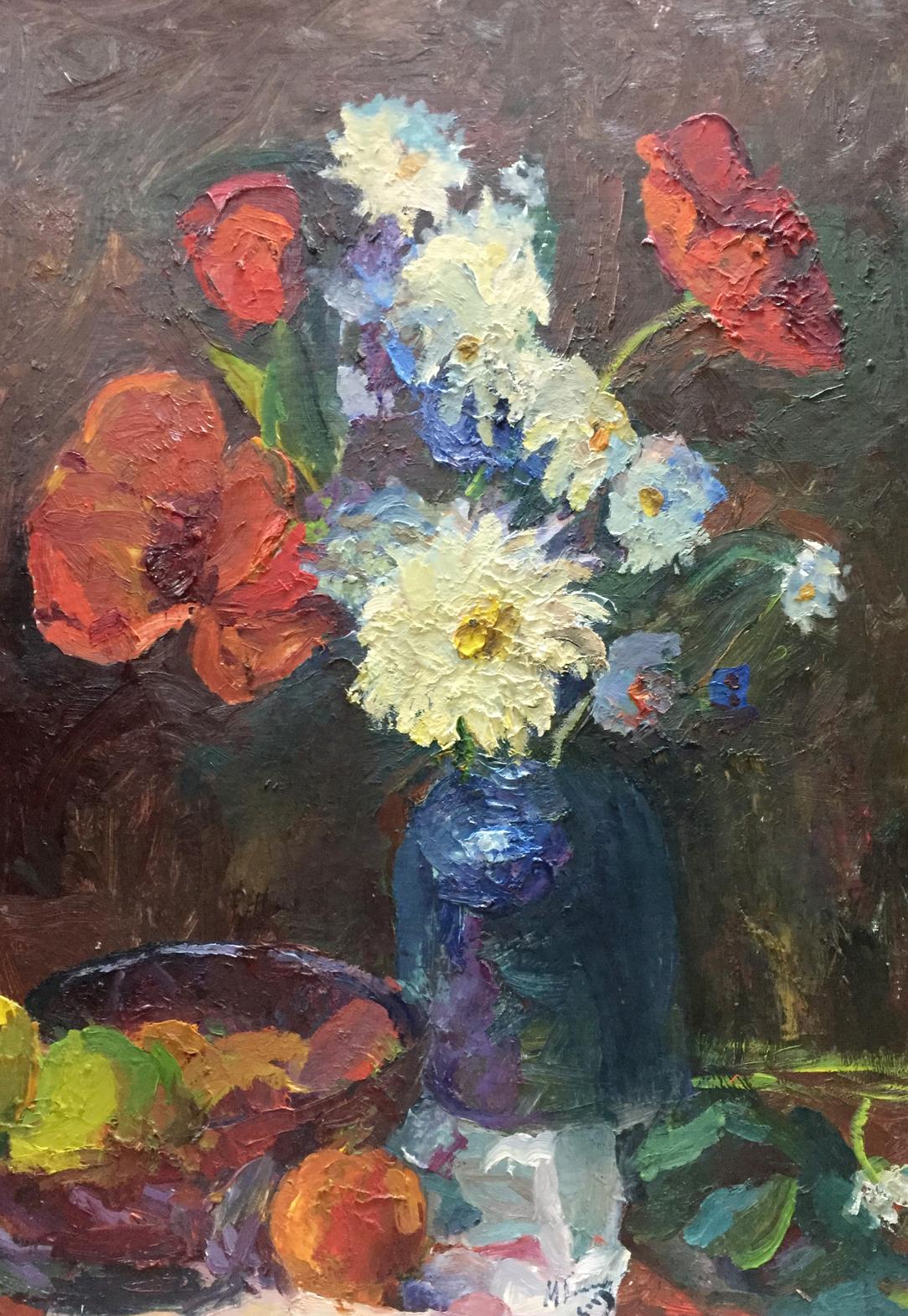 Oil painting Flowers and fruits Gantman Moses Faybovich