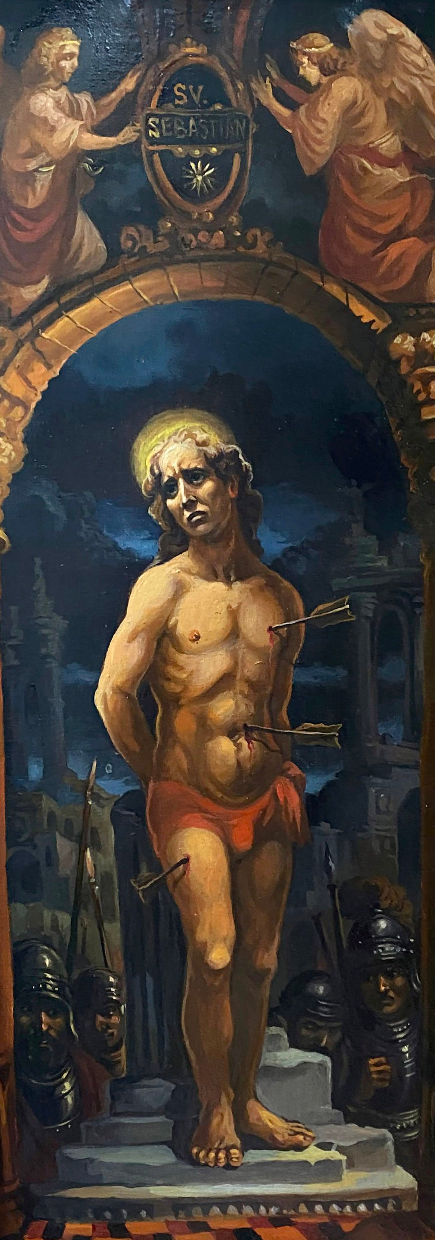 Oil painting Saint Sebastian Alexander Arkadievich Litvinov