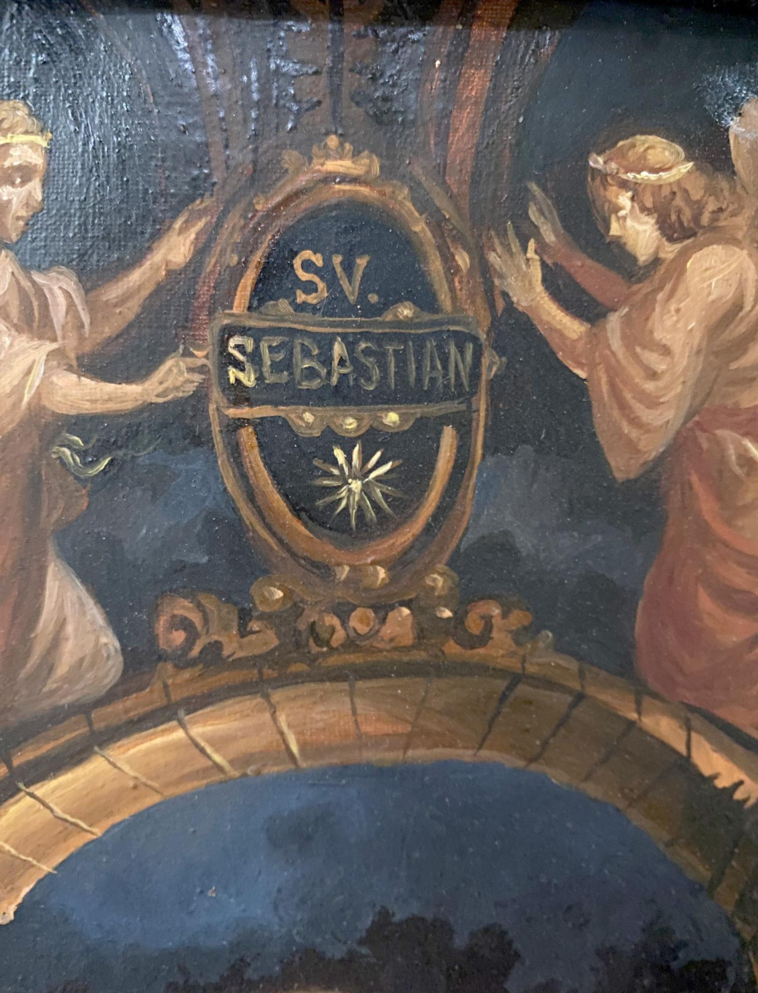 Oil painting Saint Sebastian