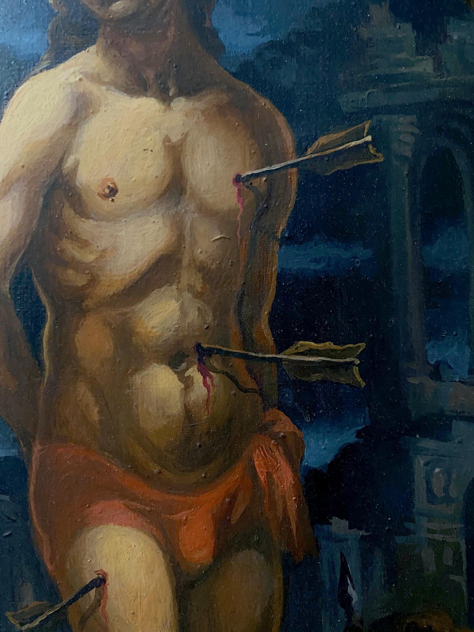 painting Saint Sebastian