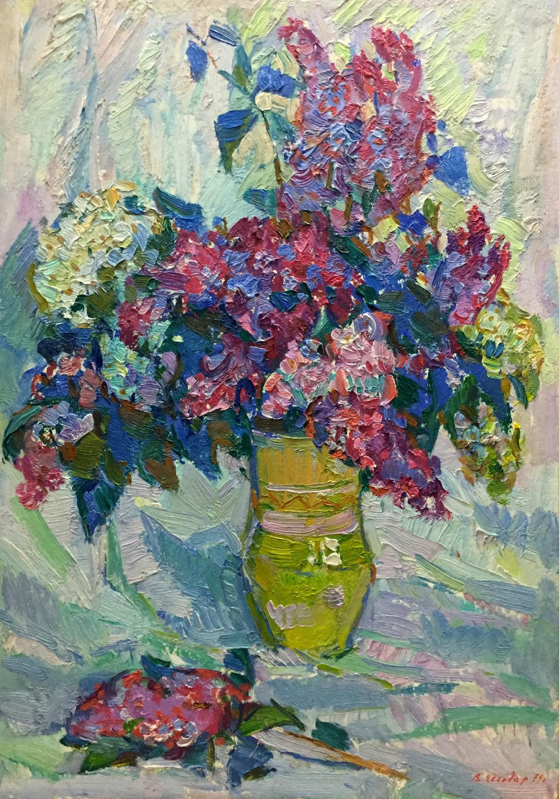 Oil painting Flowers Vasily Chegodar