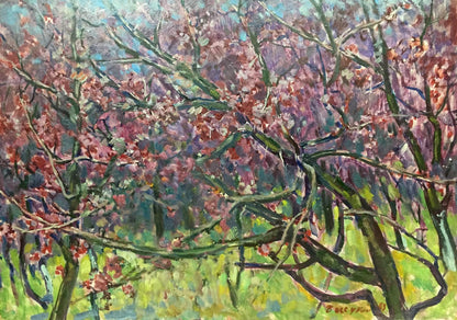 Oil painting Flower tree Vasetsky Grigory Stepanovich