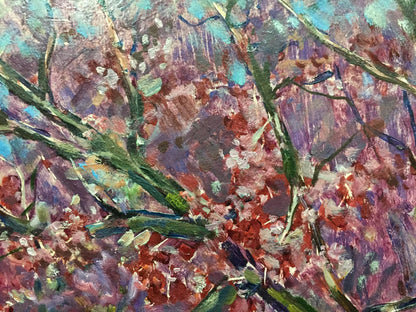 Oil painting Flower tree Vasetsky Grigory Stepanovich