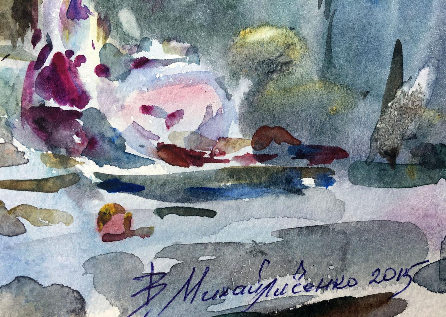 Watercolor painting Sweet still life Viktor Mikhailichenko