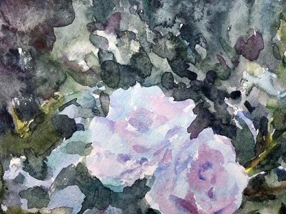 Watercolor painting Roses Viktor Mikhailichenko