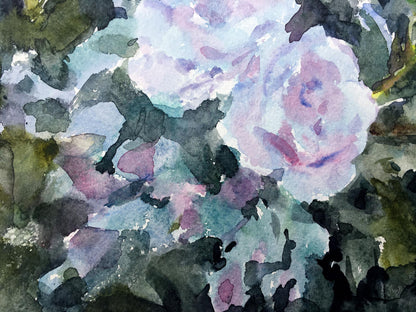 Watercolor painting Roses Viktor Mikhailichenko