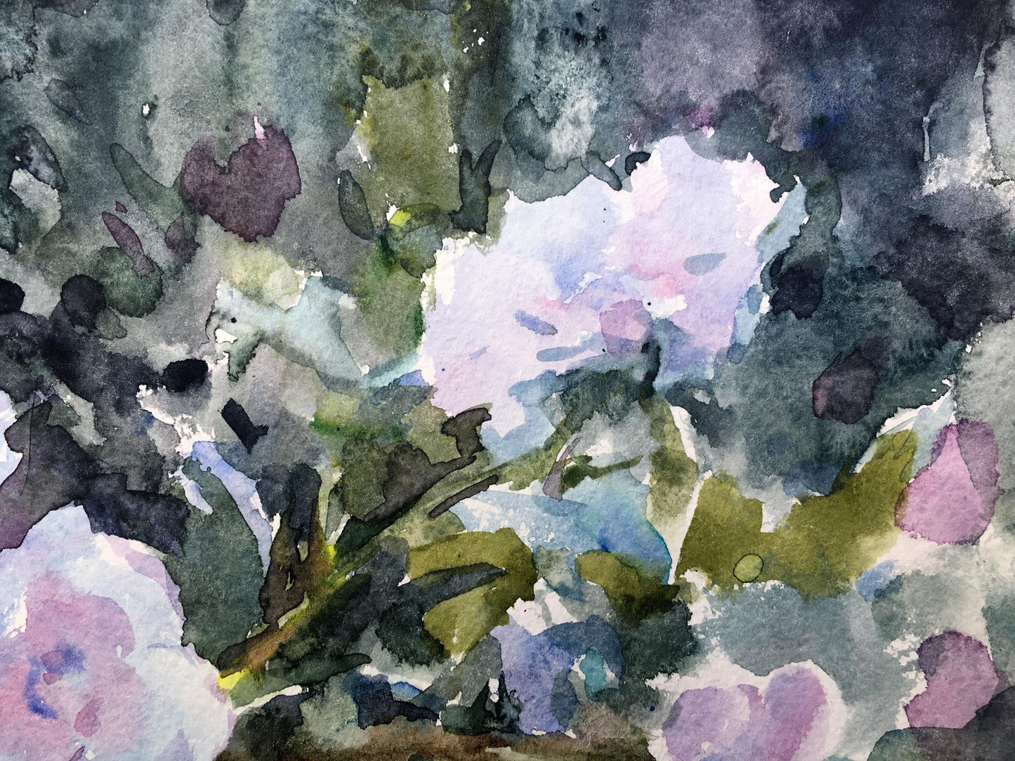 Watercolor painting Roses Viktor Mikhailichenko