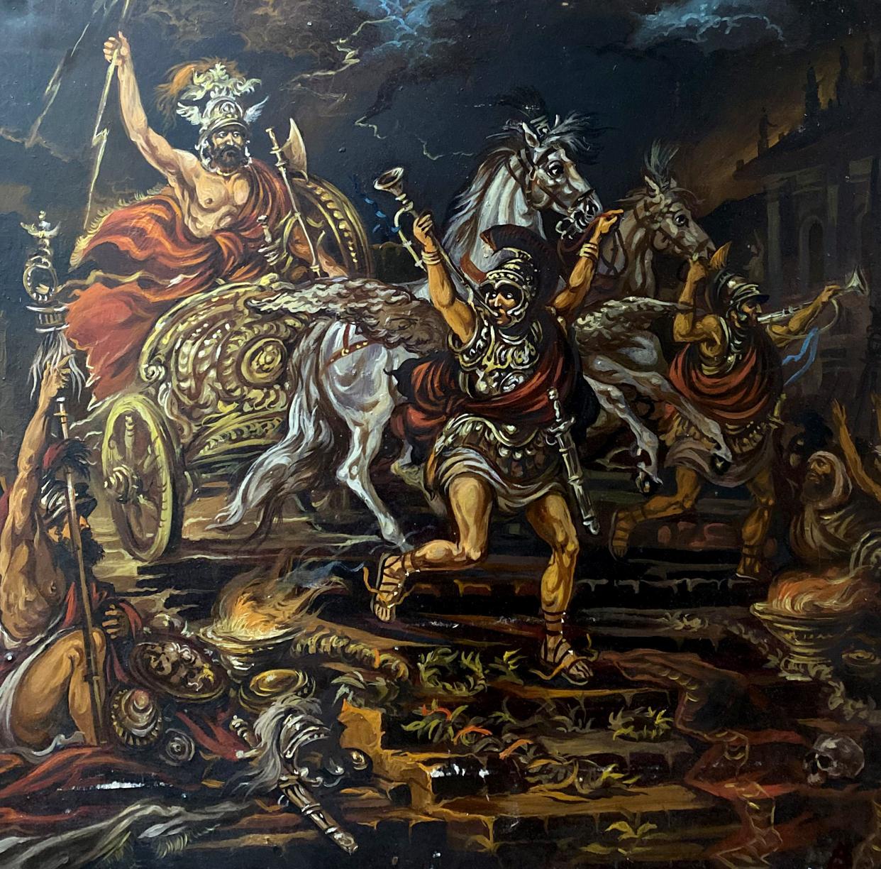 Oil painting The death of Troy buy