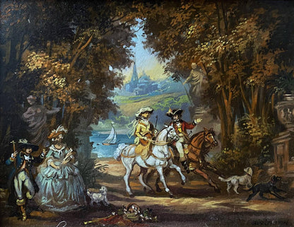 Oil painting 18th century landscape buy