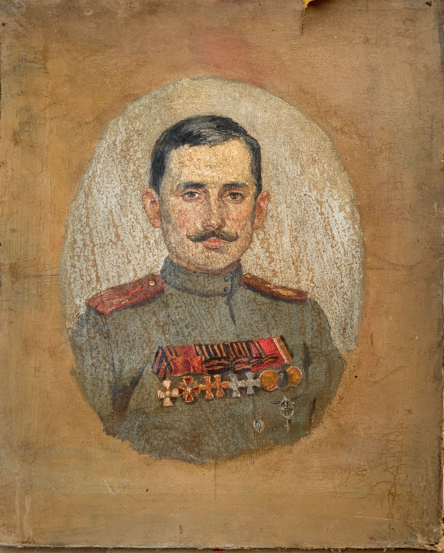Oil painting Military portrait