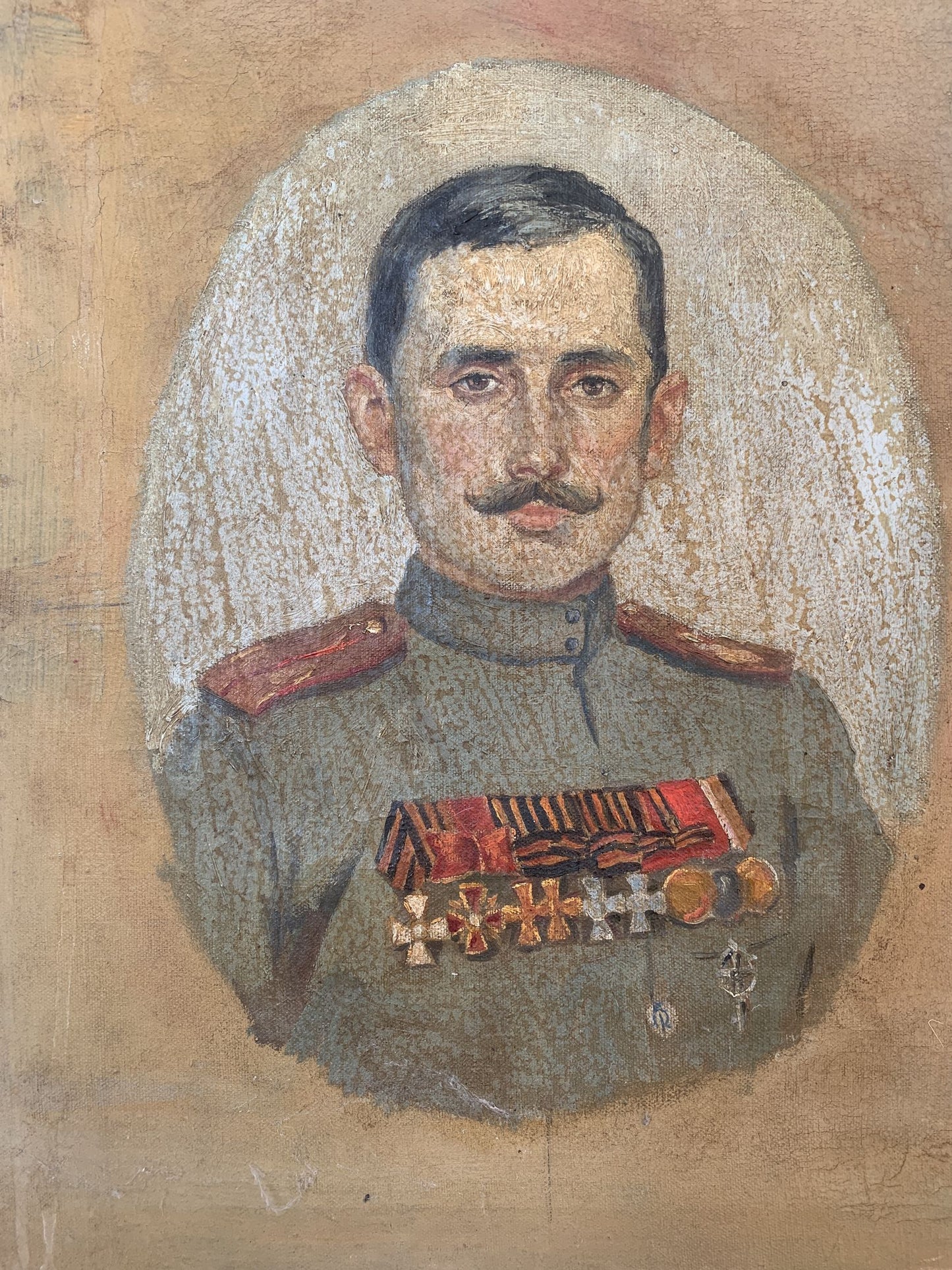 Oil painting Military portrait