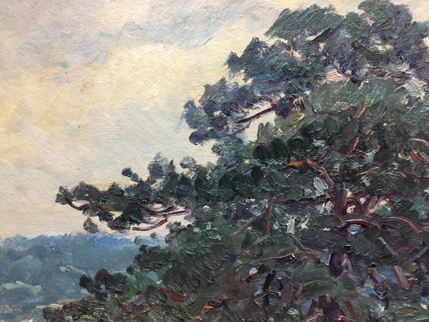 Oil painting Forest outskirts