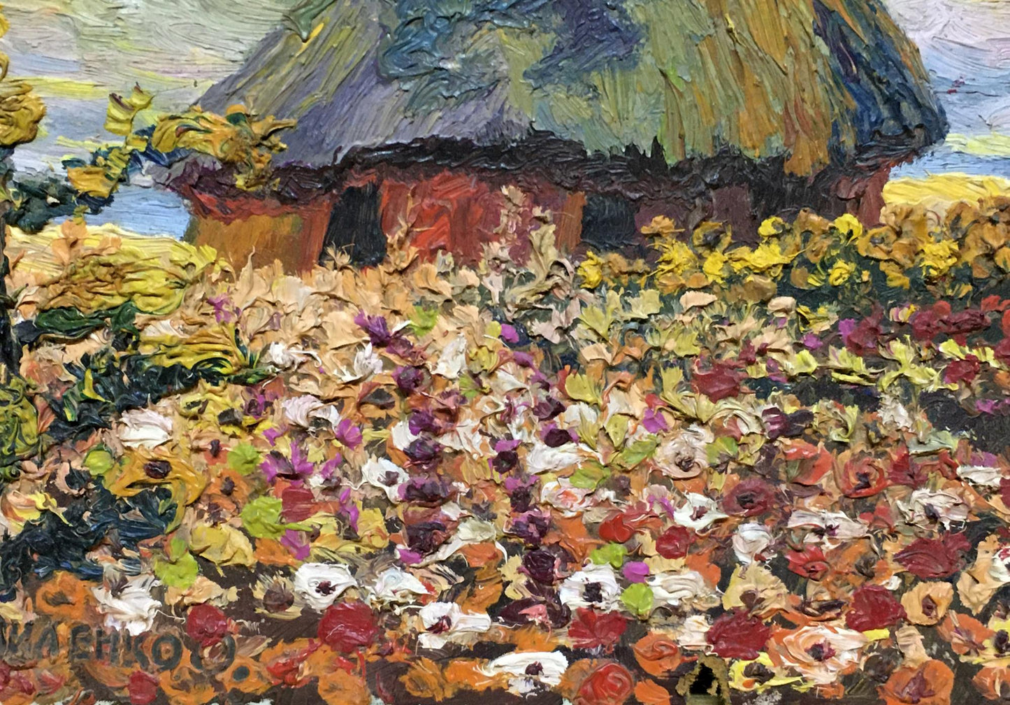 Oil painting Garden landscape Alexander Danilenko