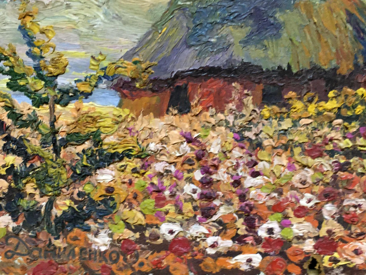 Oil painting Garden landscape Alexander Danilenko