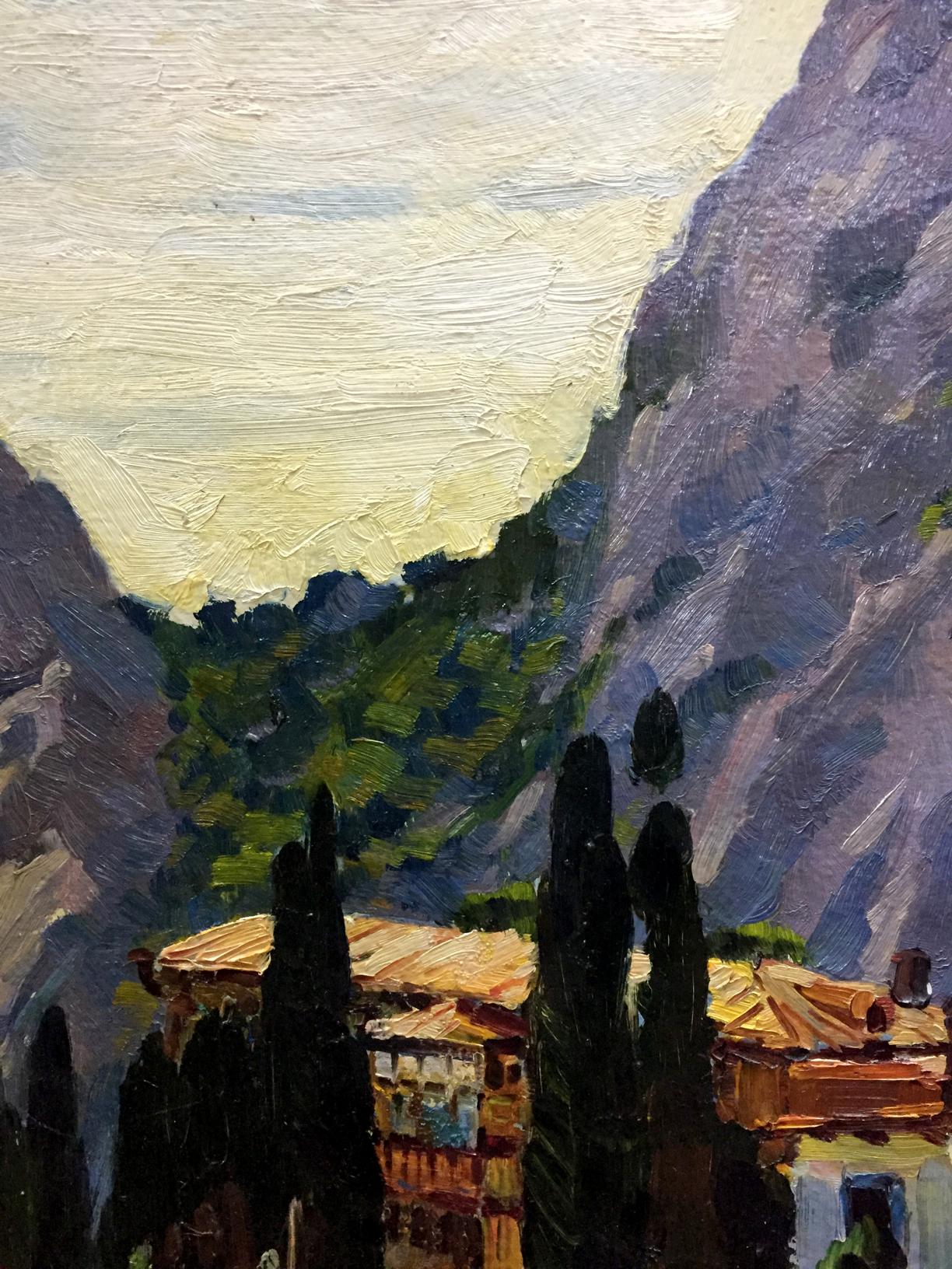 Oil paniting City Simeiz Kolomoitsev Petr Mikhailovich