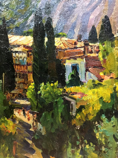 Oil paniting City Simeiz Kolomoitsev Petr Mikhailovich