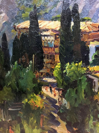 Oil paniting City Simeiz Kolomoitsev Petr Mikhailovich