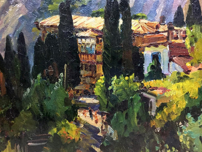 Oil paniting City Simeiz Kolomoitsev Petr Mikhailovich