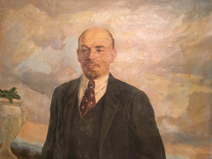 Oil painting Portrait of Lenin Dzhus Lyudmila Timofeyevna