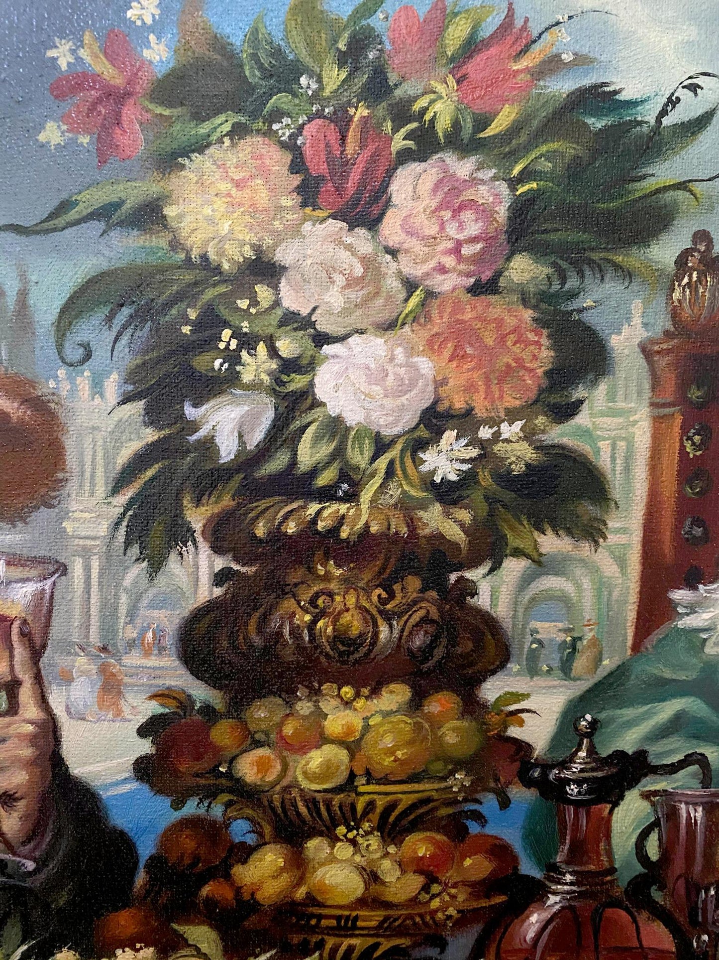 oil flowers painting