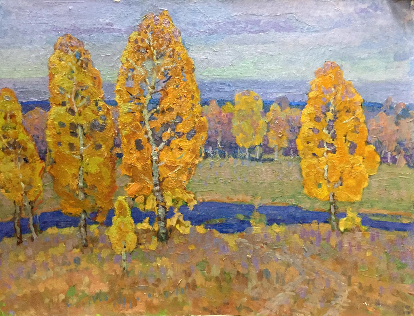Oil painting Golden autumn Grigory Ruban
