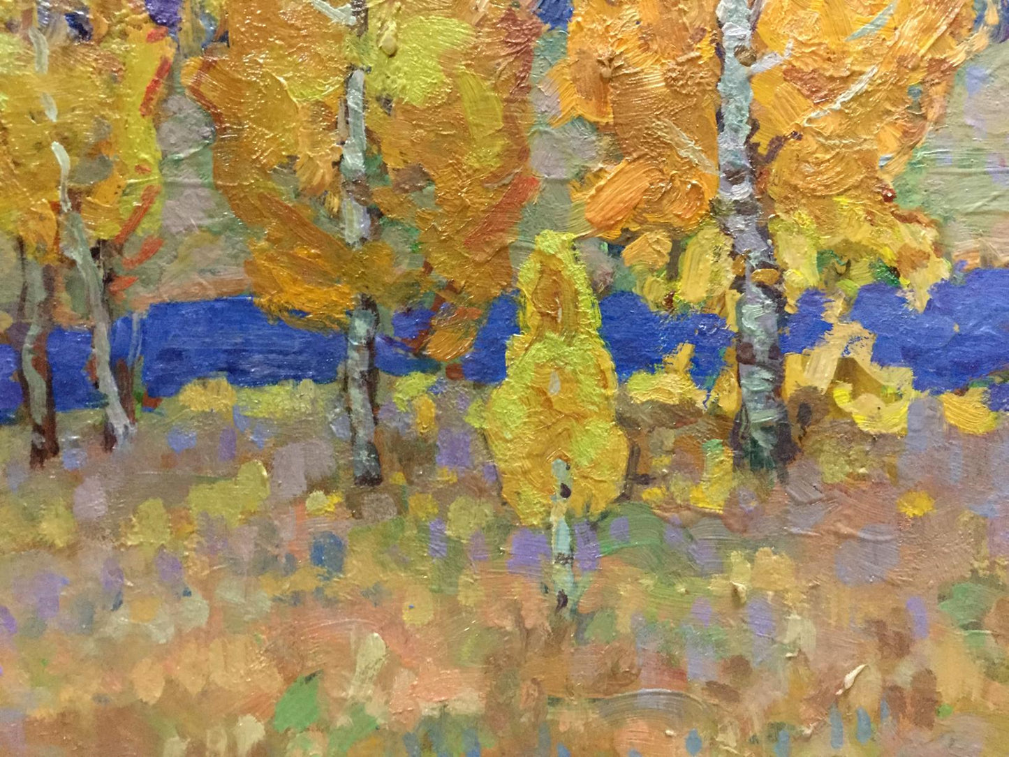 A Glimpse of Fall: Grigory Ruban's Captivating Oil Masterpiece