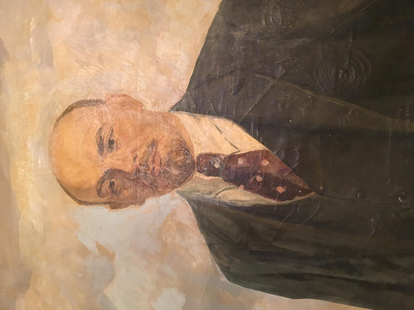 Oil painting Portrait of Lenin Dzhus Lyudmila Timofeyevna