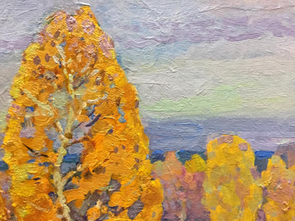 Harvest Hues: Grigory Ruban's Rich Oil Depiction of Autumn