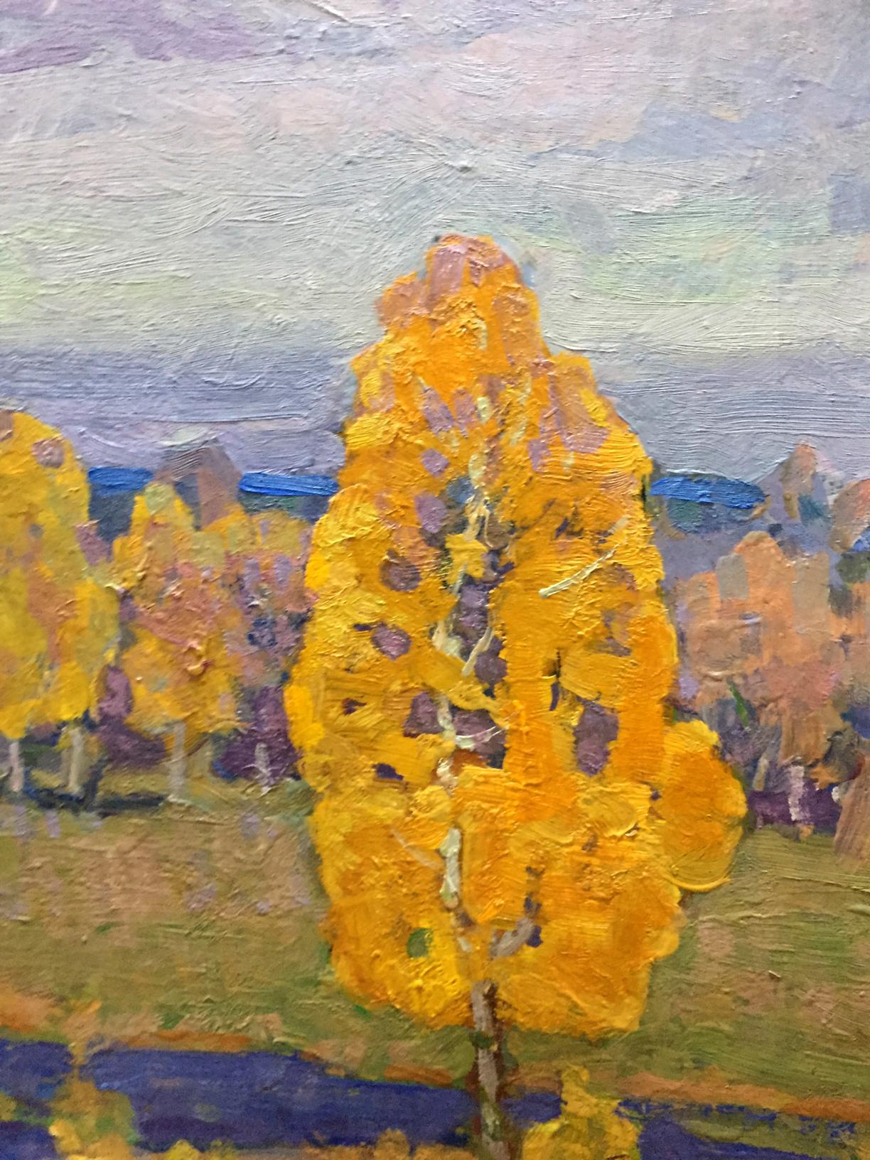 Nature's Palette: Grigory Ruban's Stunning Oil Painting of Autumn