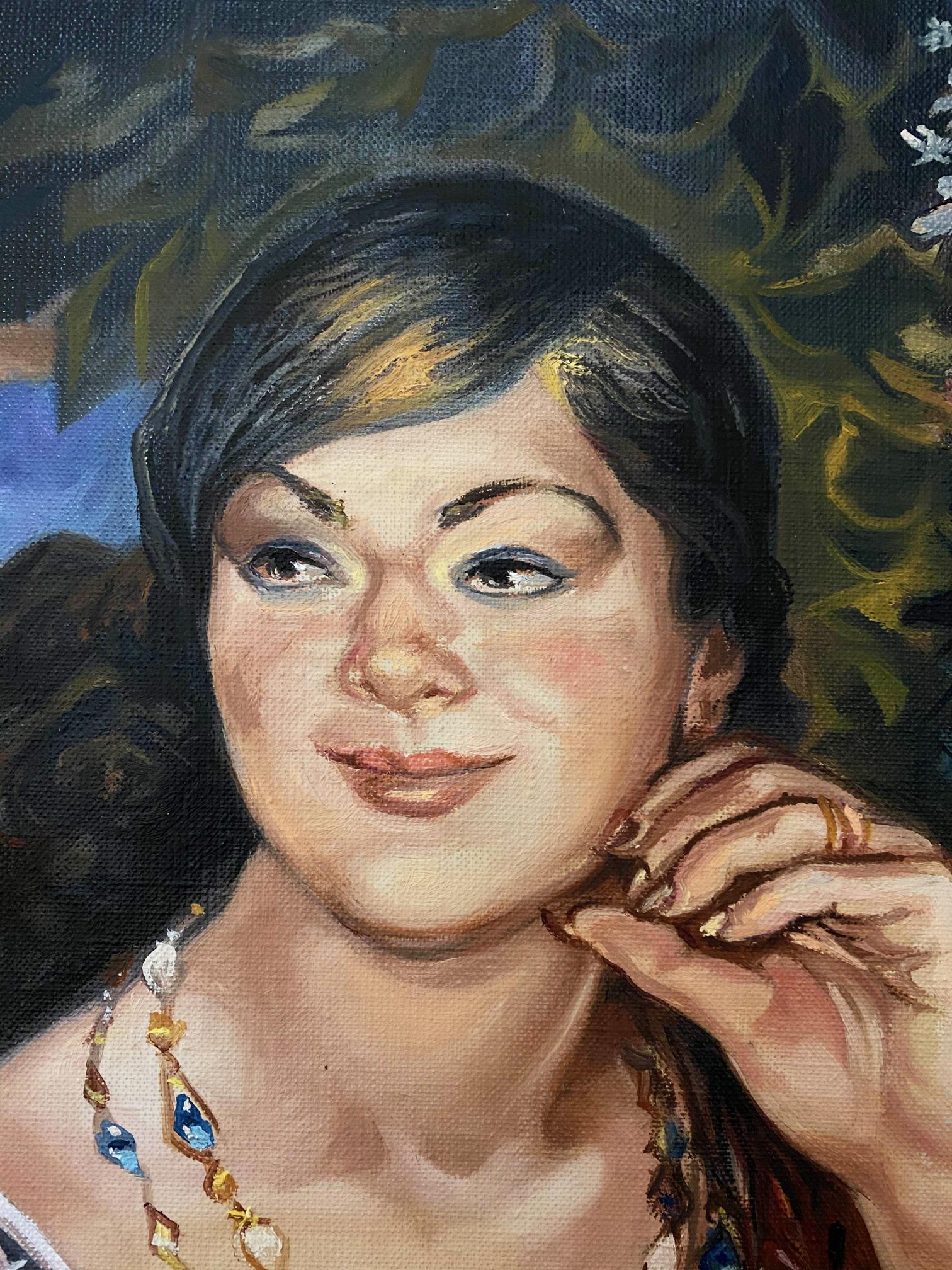 oil portrait girl