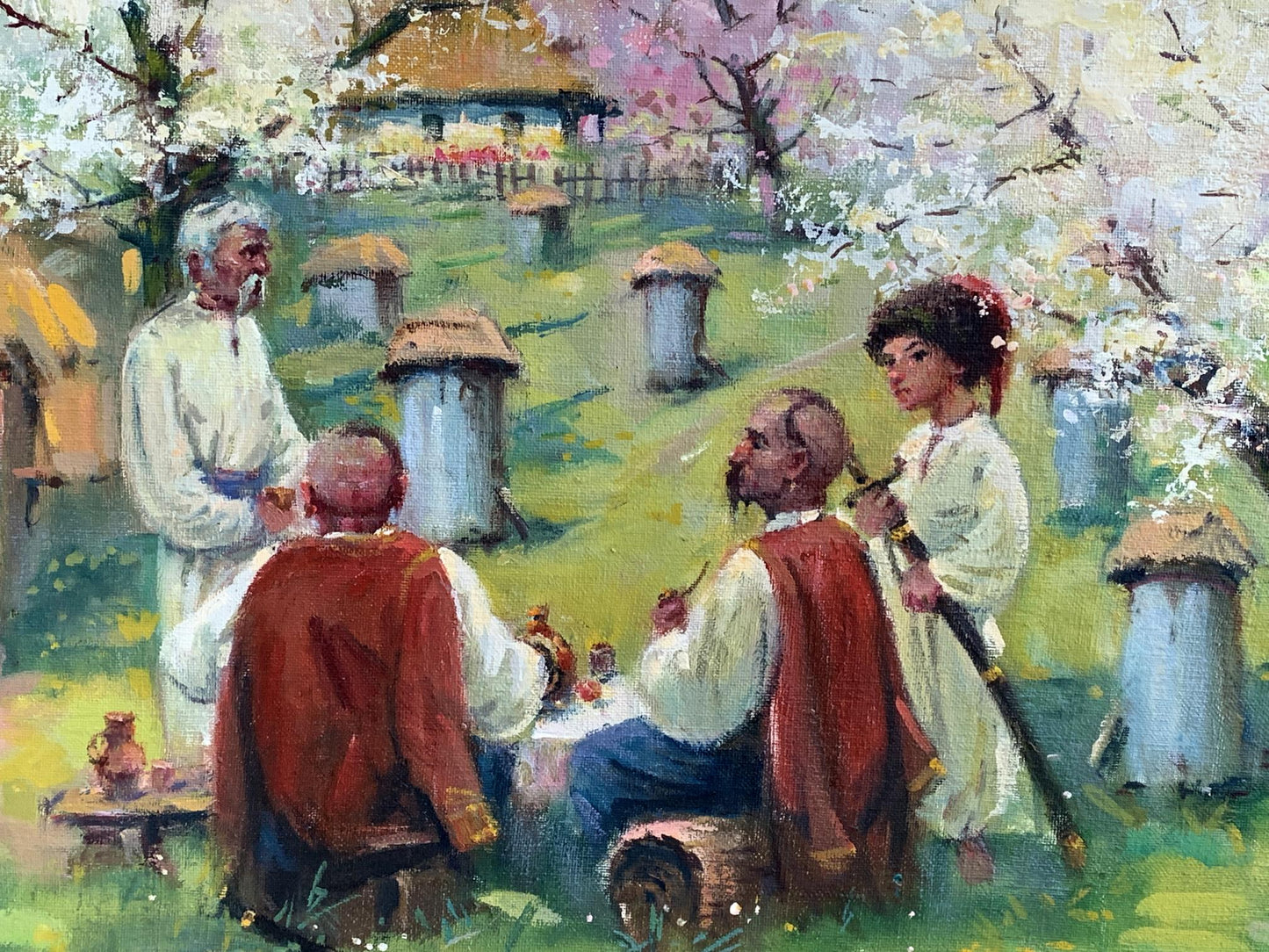 Oil painting Meeting of the Cossacks Nestor Mitrofanovich Kizenko