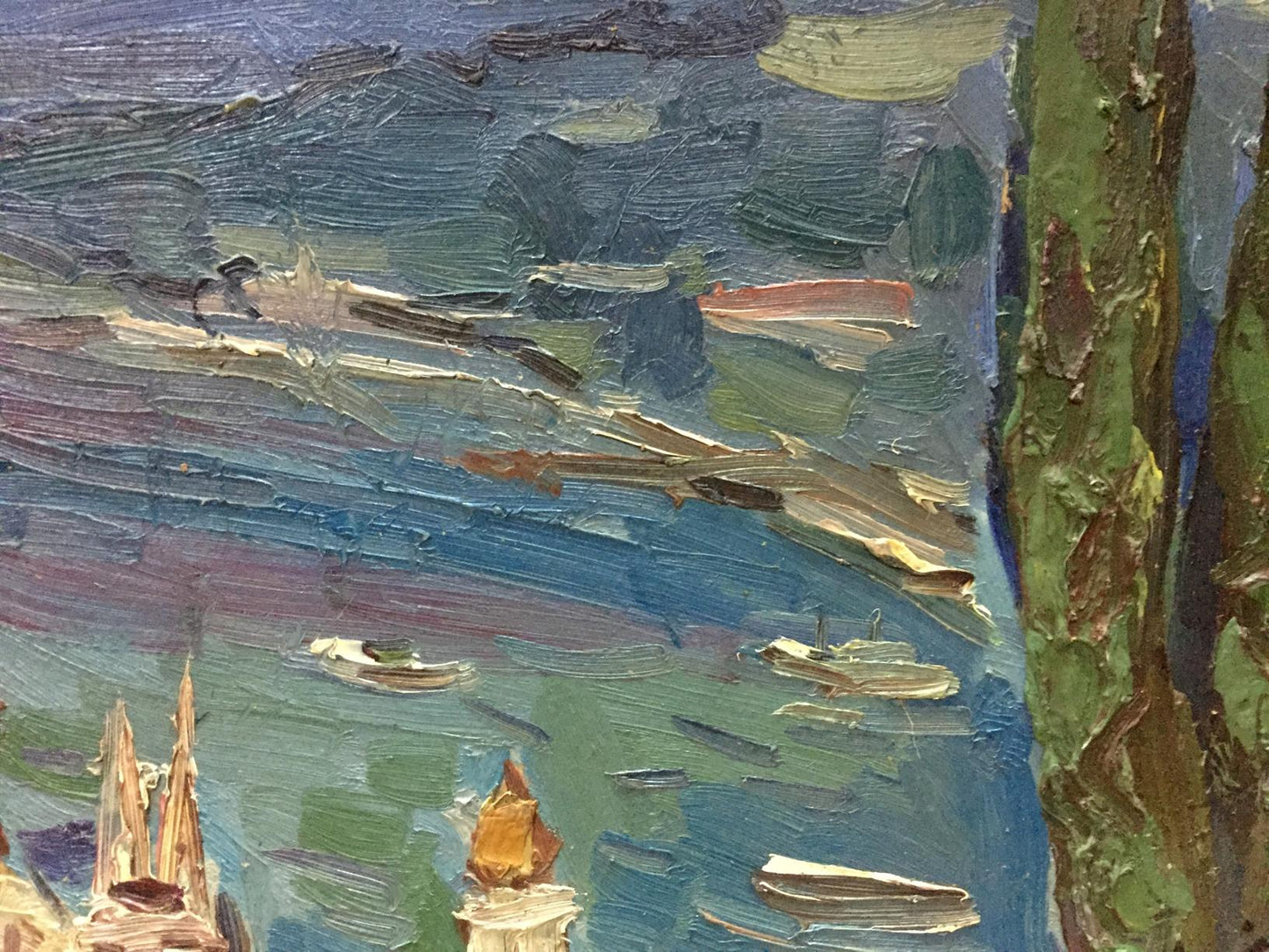 Oil painting Off the coast Karelin Vyacheslav Dmitrievich