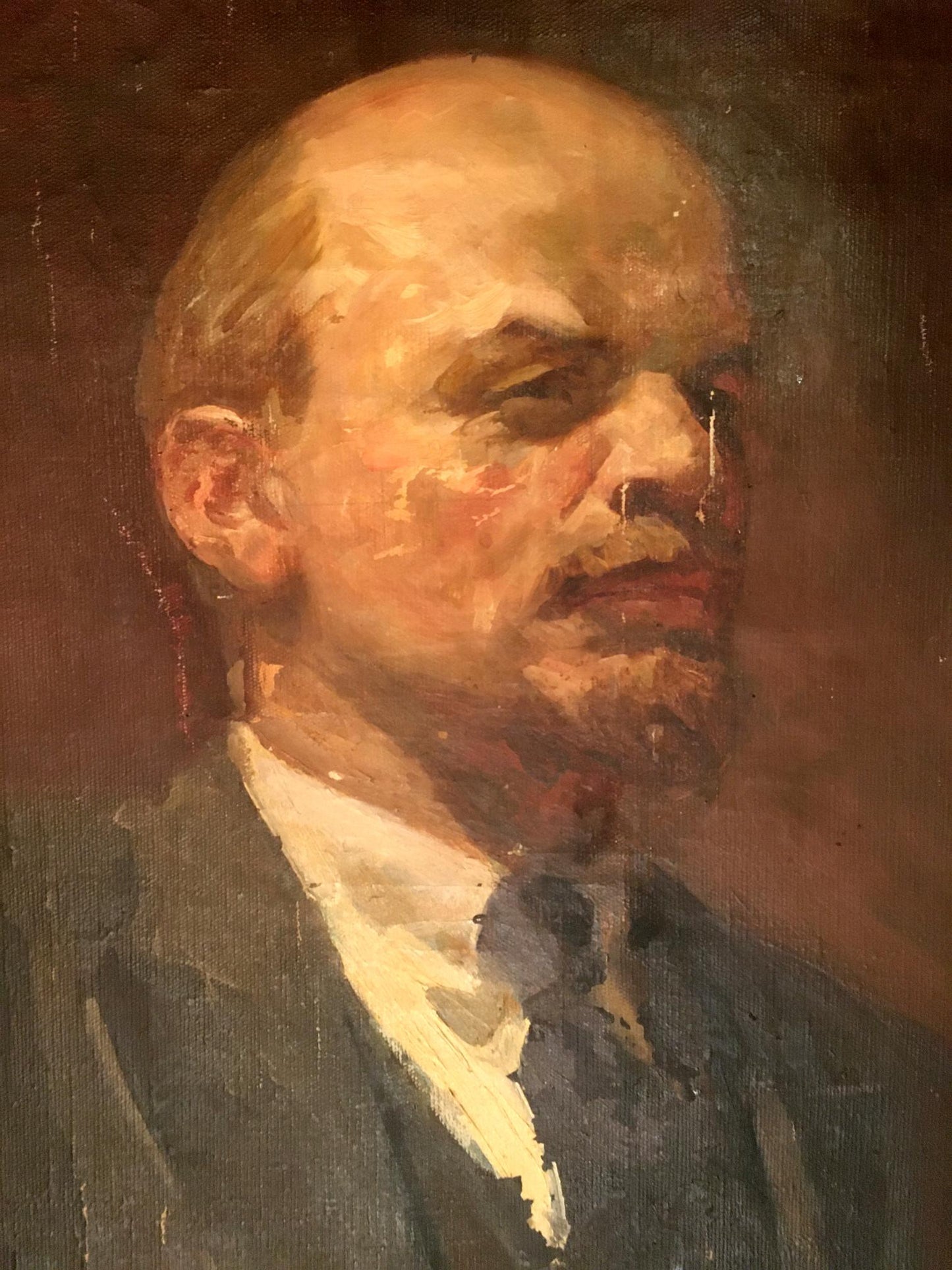 Oil painting Portrait of Lenin Koshtelyanchuk Leonty Filippovich