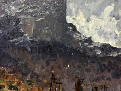 Oil painting The mountains Peter Kuzmich Stolyarenko