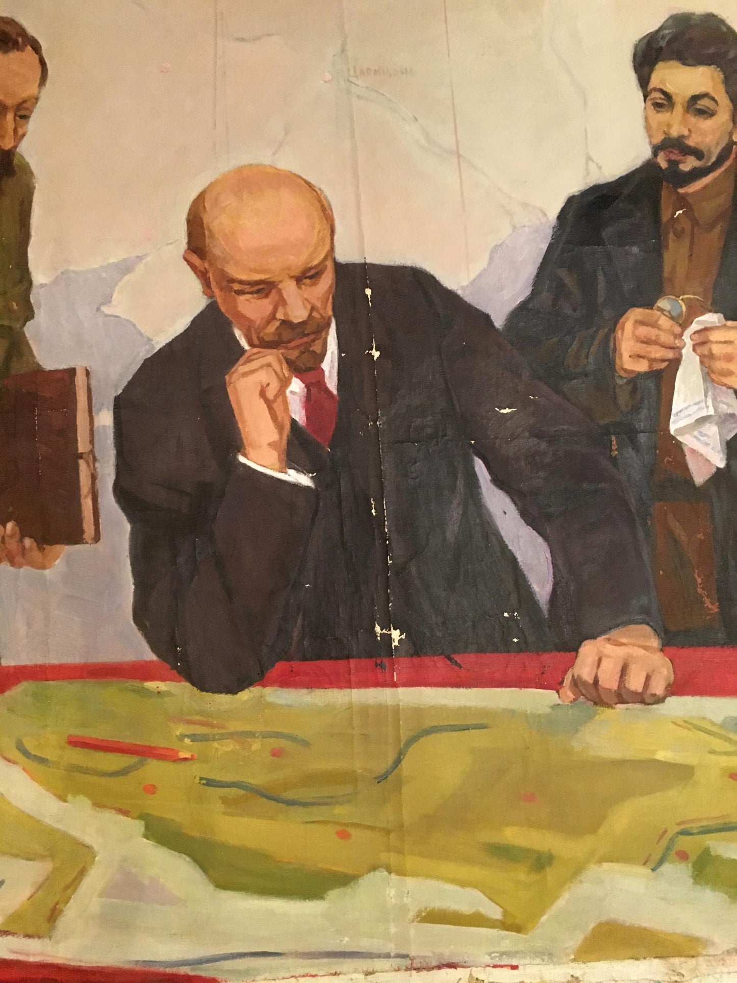 OIl painting Party of Lenin Valentin Aleksandrovich Serov