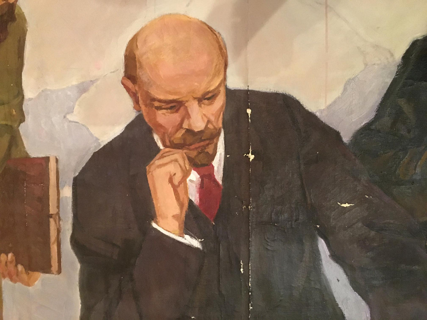 OIl painting Party of Lenin Valentin Aleksandrovich Serov