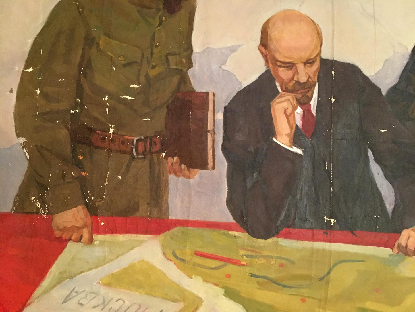 OIl painting Party of Lenin Valentin Aleksandrovich Serov