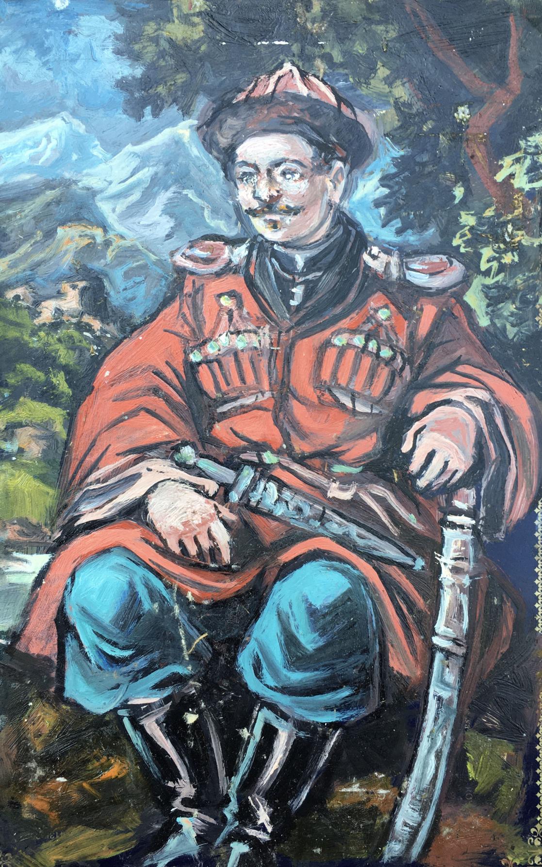 Oil painting Otaman Alexander Arkadievich Litvinov